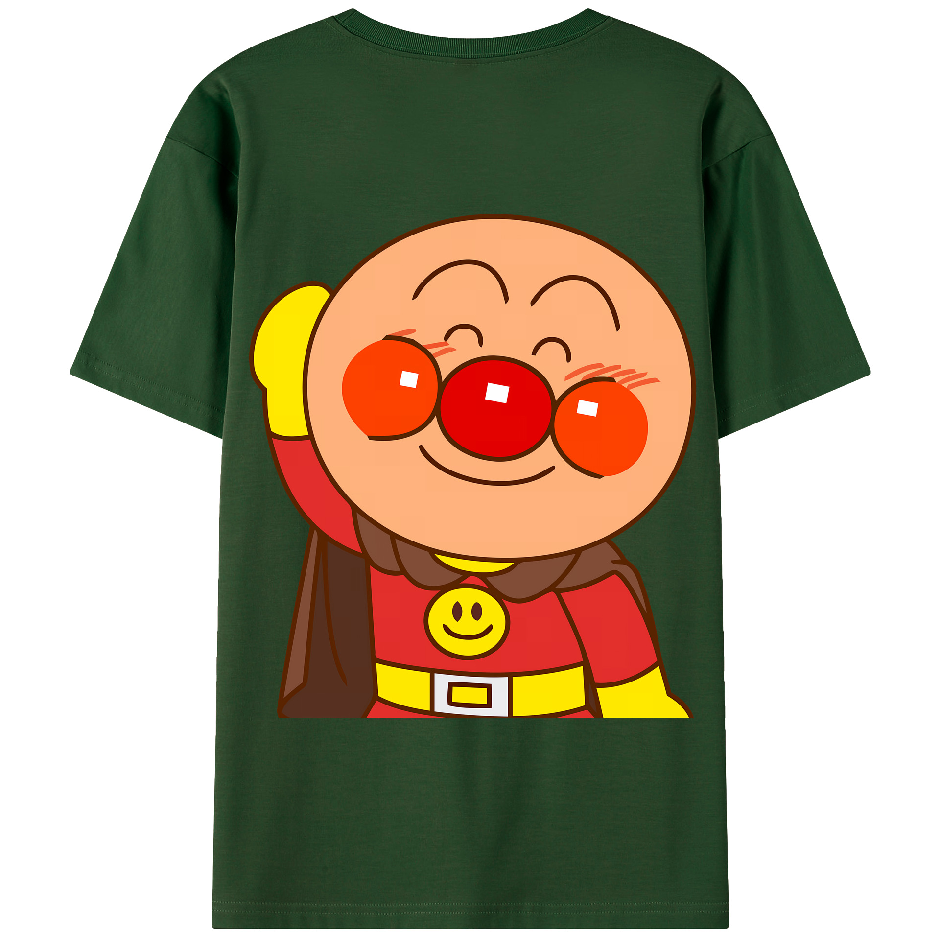 （画像用） アンパンマン Anpanman 綿100％半袖Tシャツ（背面プリント）